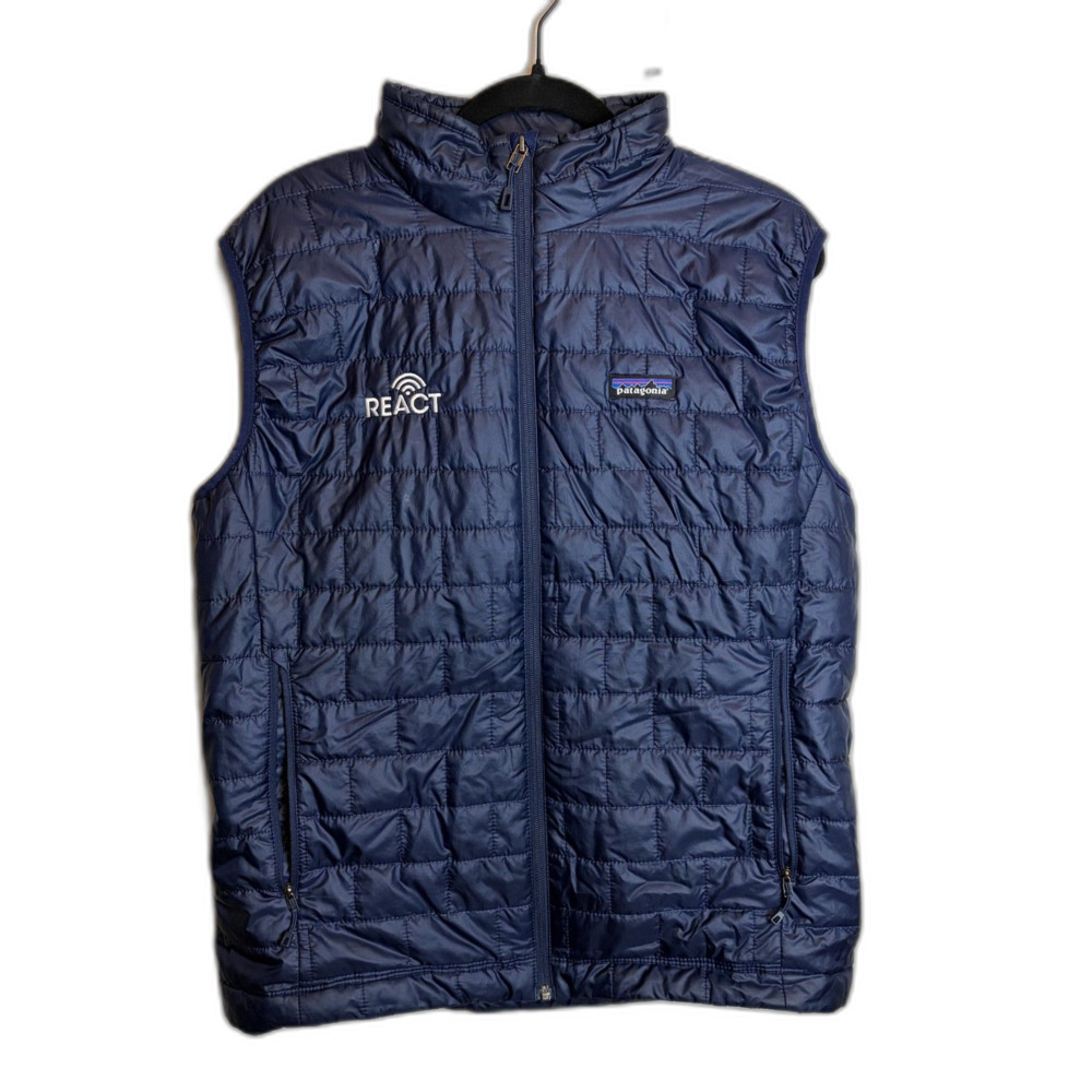 Patagonia Reach Nano Blue Zip Up Vest Size L Men